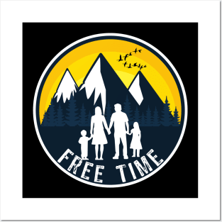 Hiking free time Posters and Art